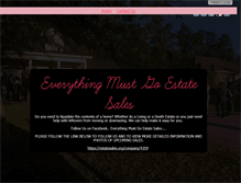 Tablet Screenshot of everythingmustgoestatesales.com